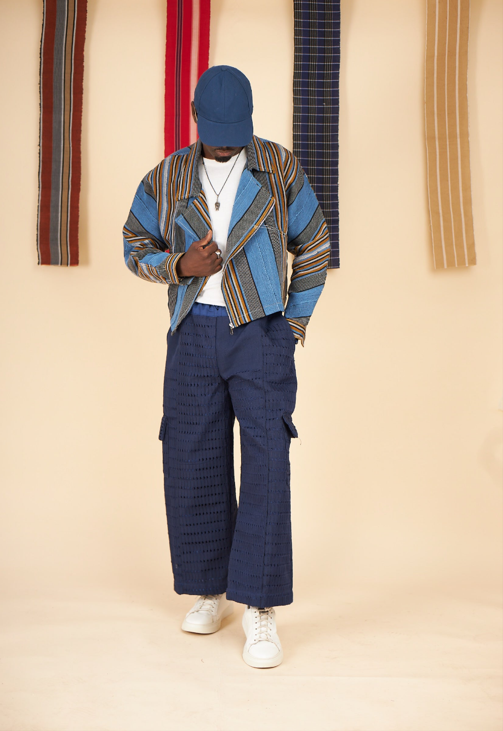 Niran Aso Oke Combat Pants (MALE Version)