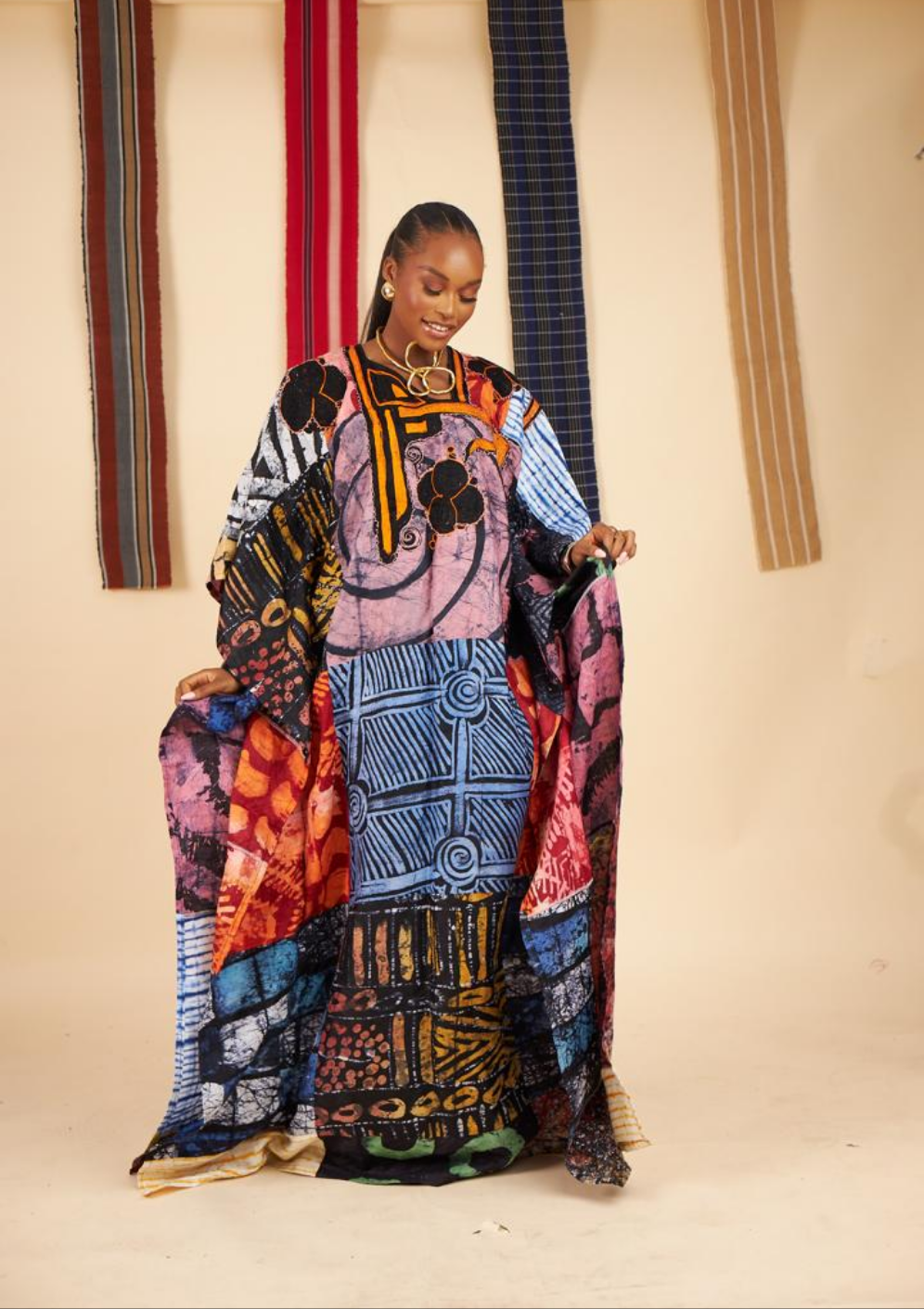 Pelumi Patchwork Adire BouBou
