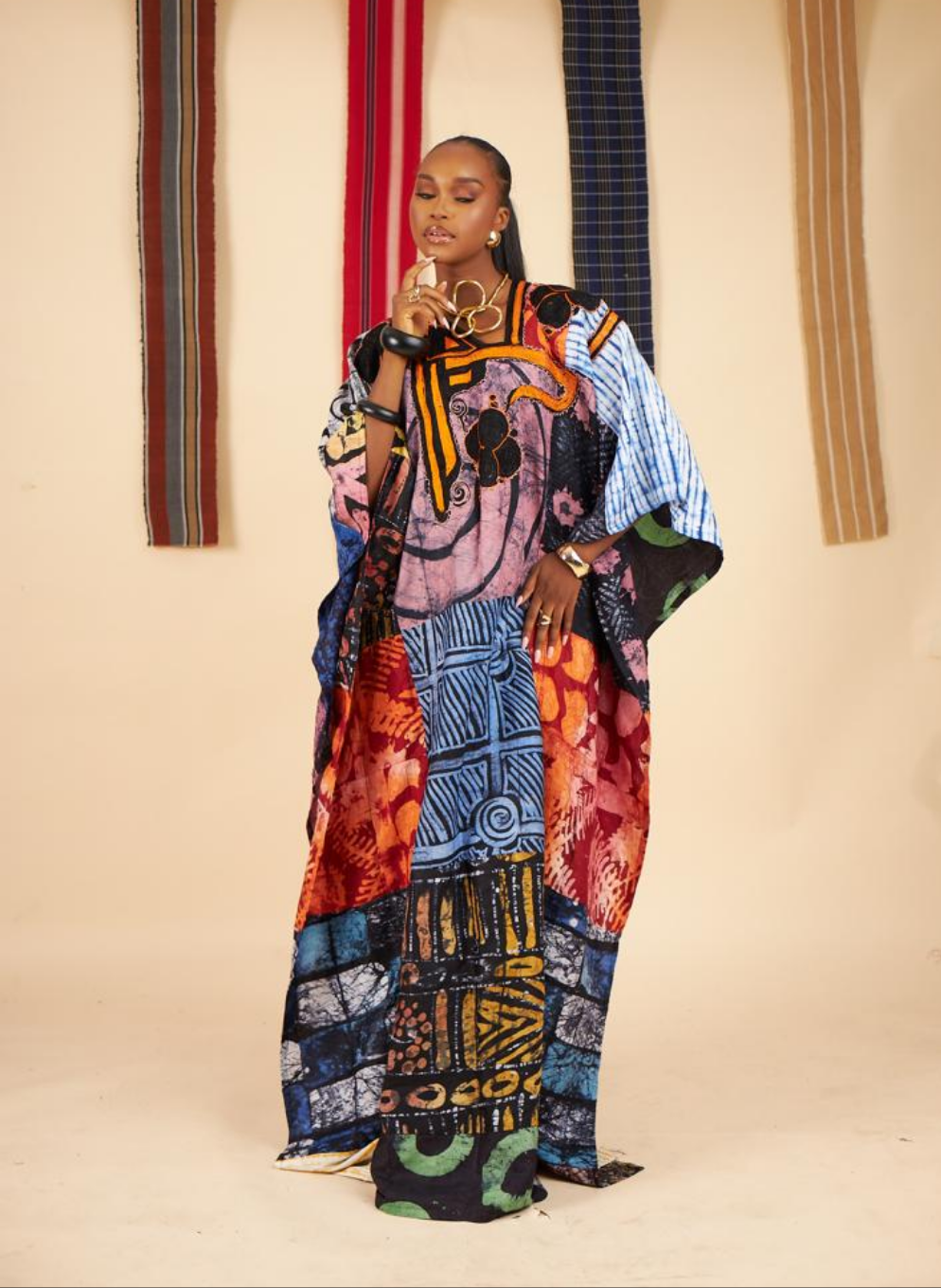 Pelumi Patchwork Adire BouBou