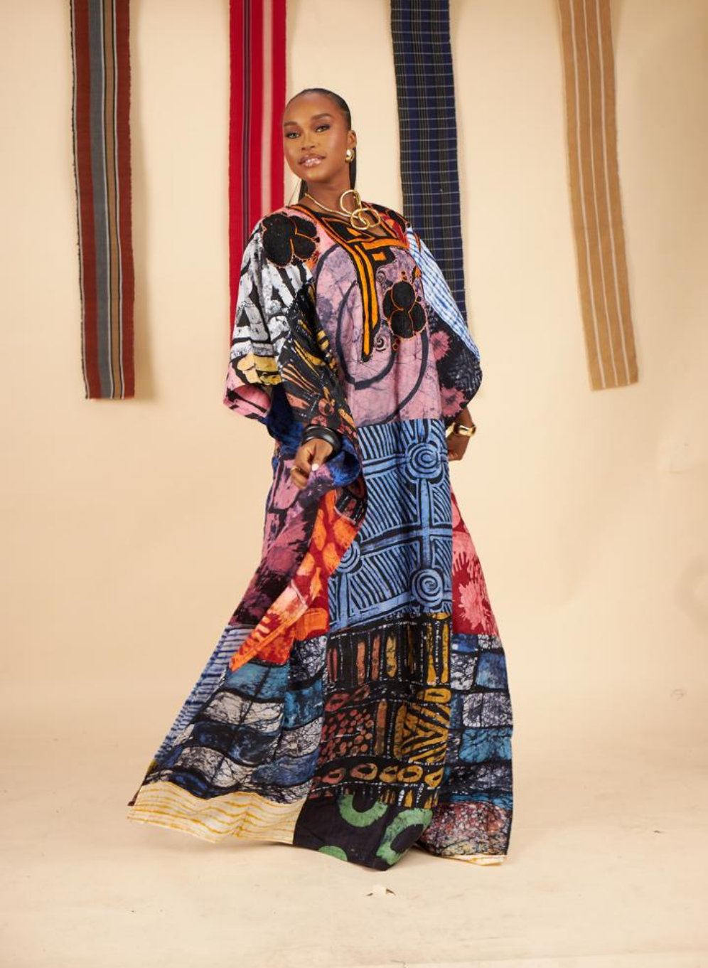 Pelumi Patchwork Adire BouBou