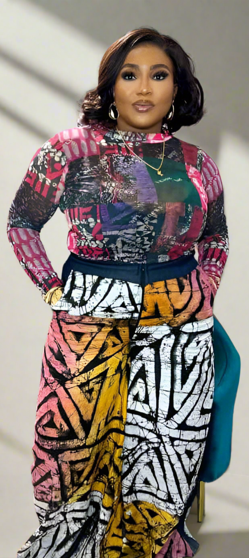 Anutise Adire cullotte set