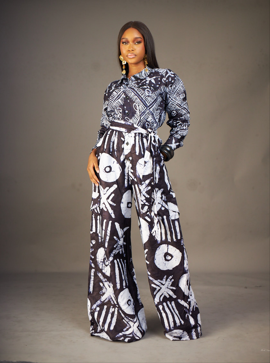 Oluchi Adire Jumpsuit