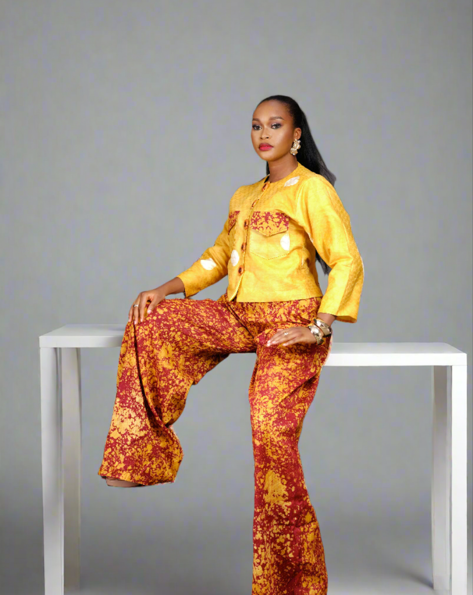 Lorena Adire cullottes set
