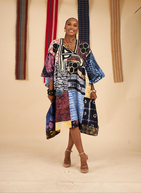 Tomiwa Patchwork Short Boubou