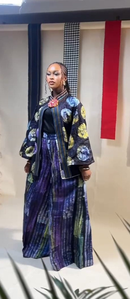 Oritoke adire cullotte pants