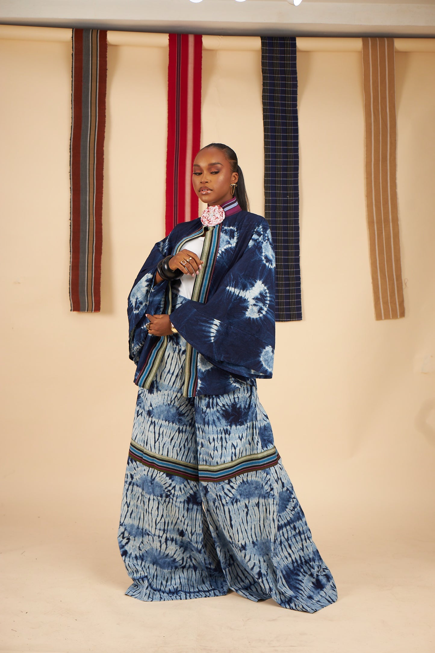 Omolola Adire culottes pants