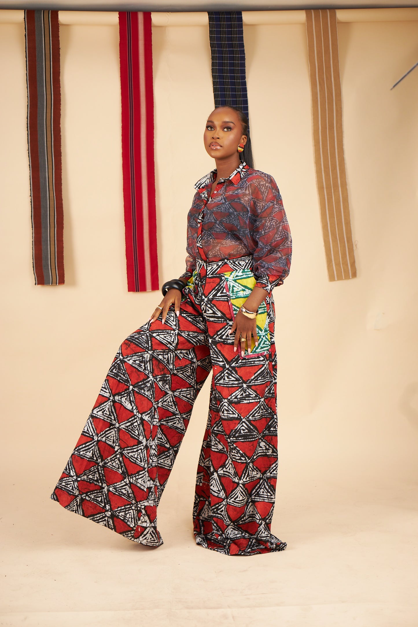 Lade adire cullotte pants
