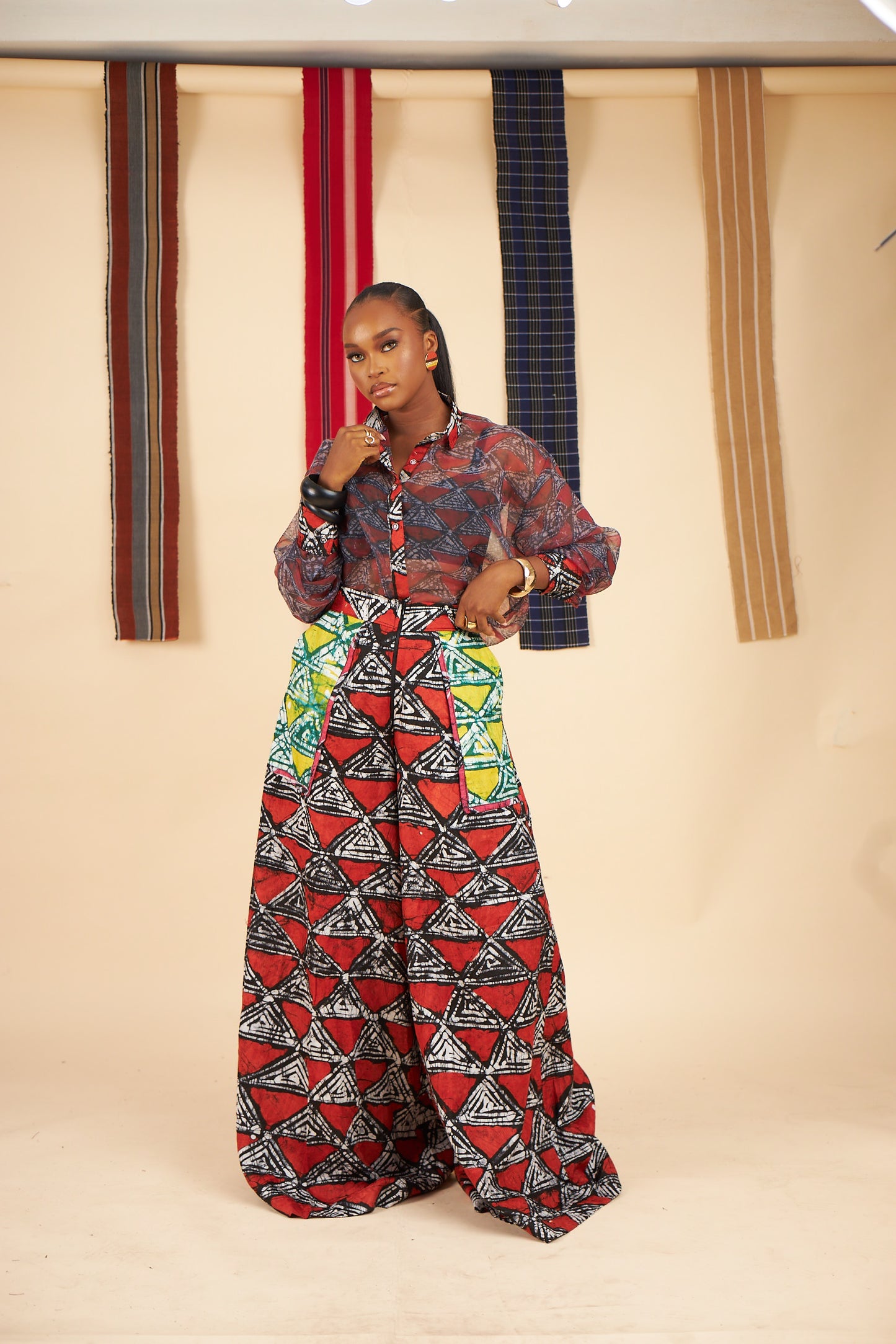 Lade adire cullotte pants