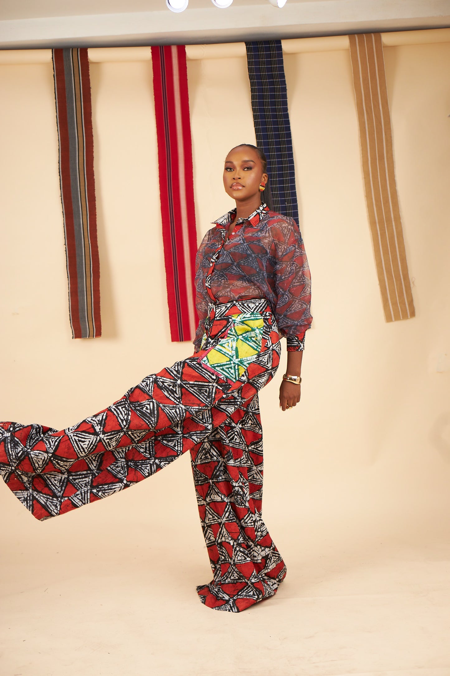 Lade adire cullotte pants