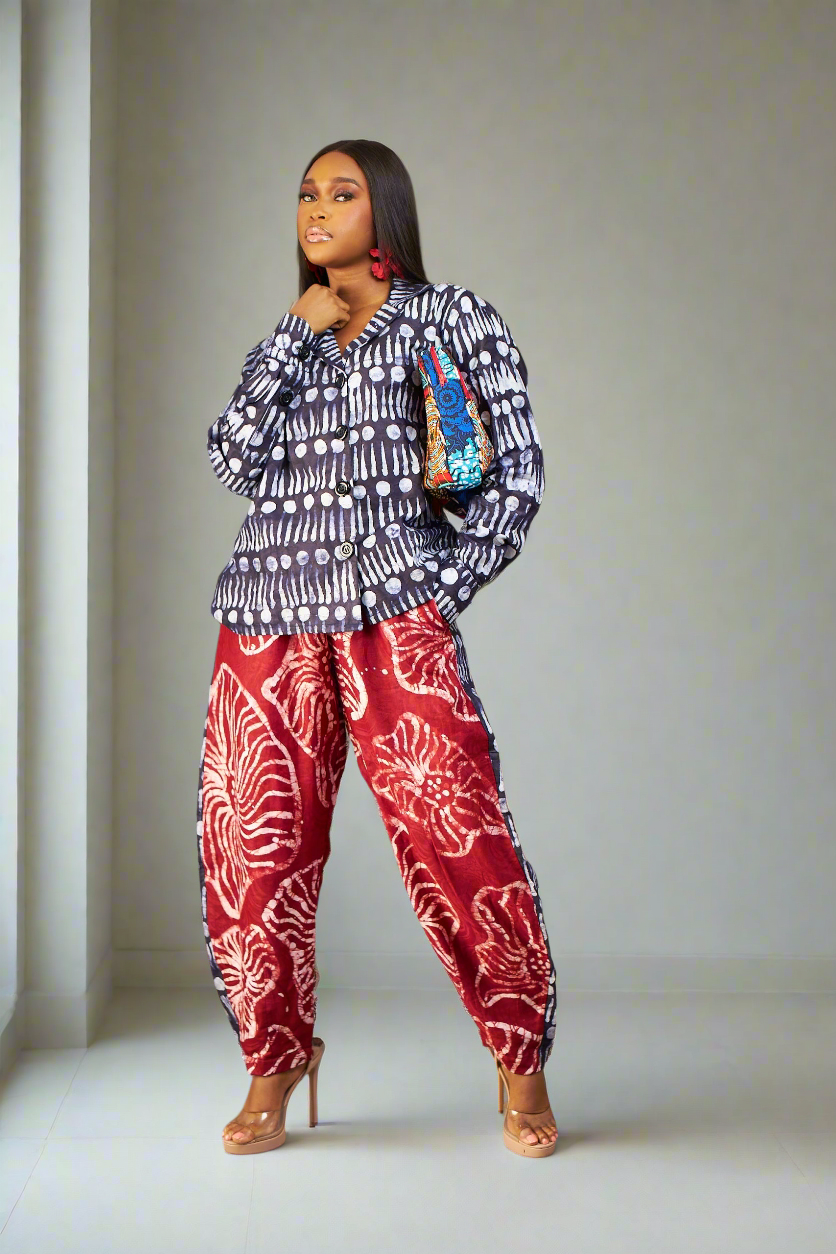 Imisi Adire Barrel Pants set