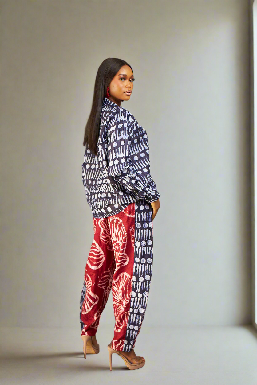 Imisi Adire Barrel Pants set