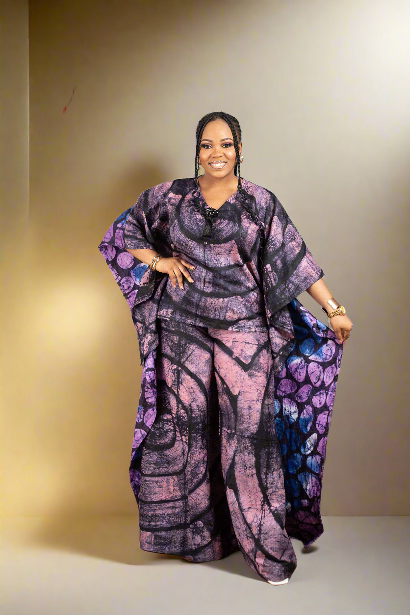 Desola Adire cullotes set