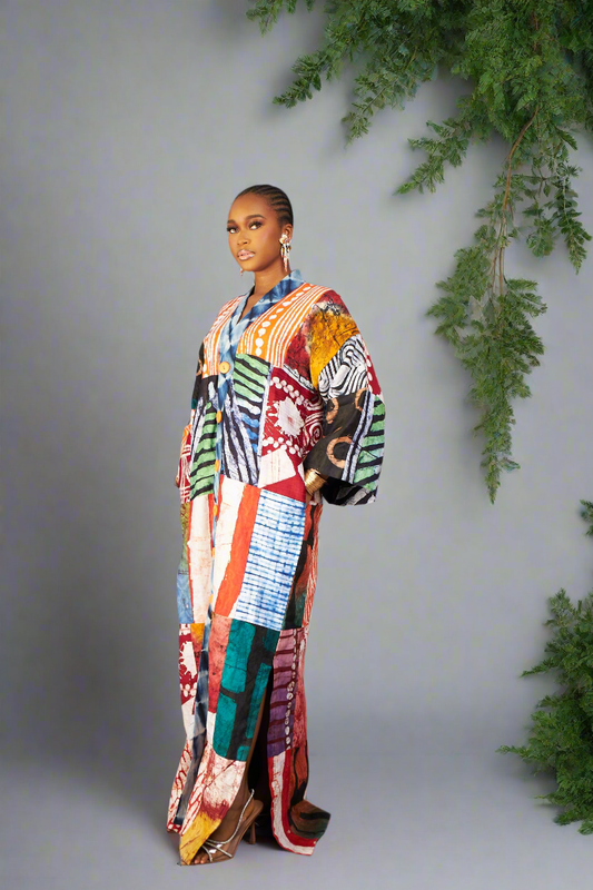 Nneoma Patchwork Adire Jacket