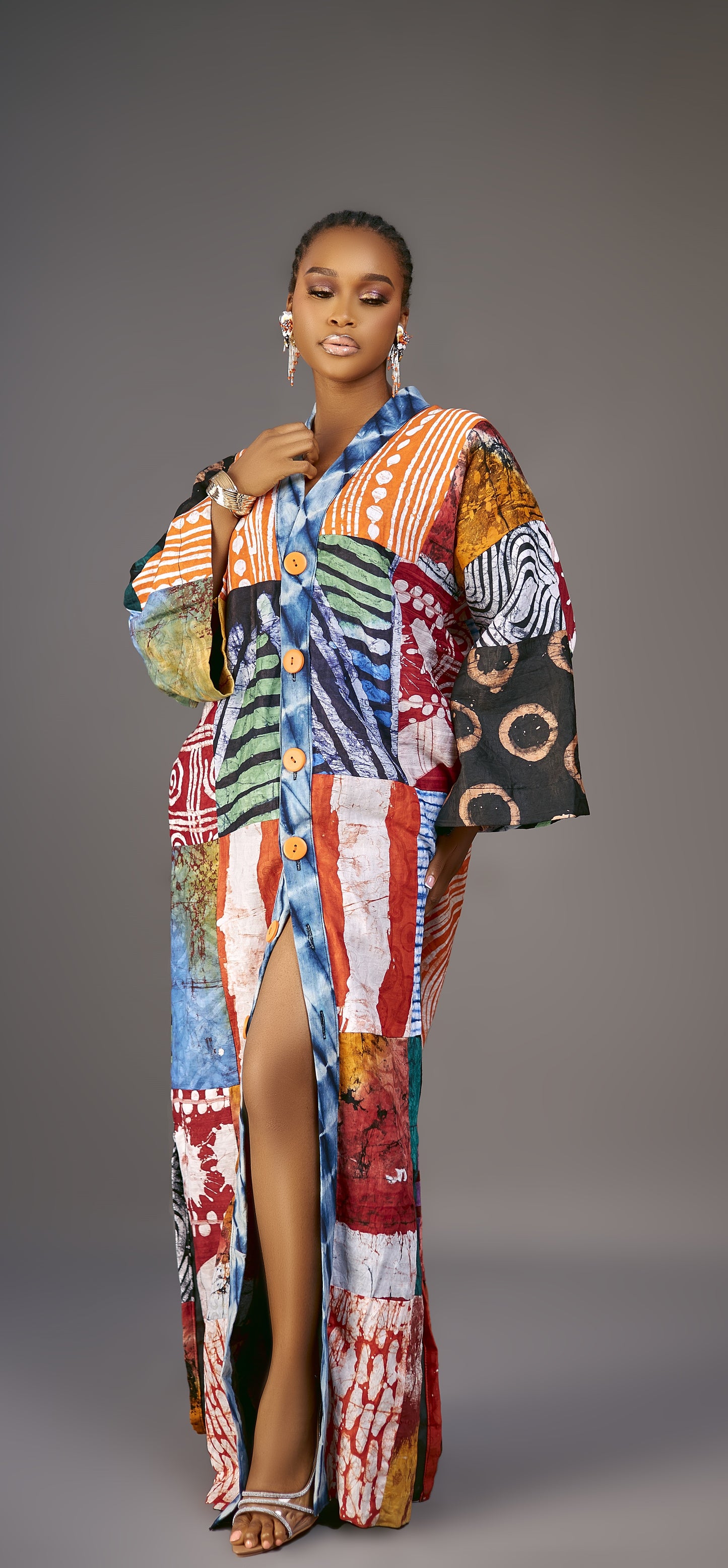 Nneoma Patchwork Adire Jacket