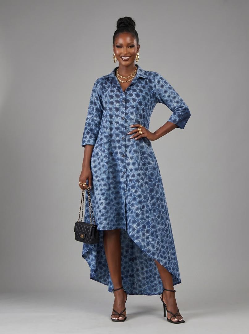 Faiza hi-low Shirt Dress – DESIGN FOR LOVE