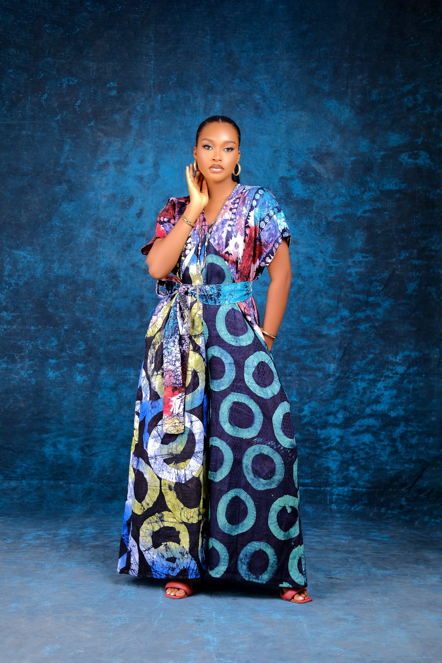 Cecelia Adire bou-bou Jumpsuit