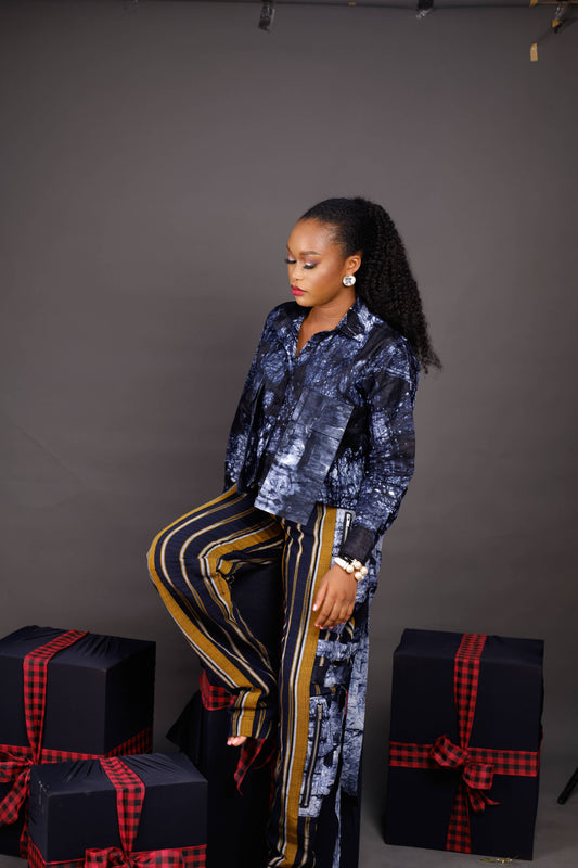 Bose Aso Oke  Cargo pant