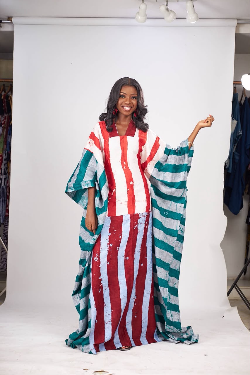 Zola adire patchwork Boubou