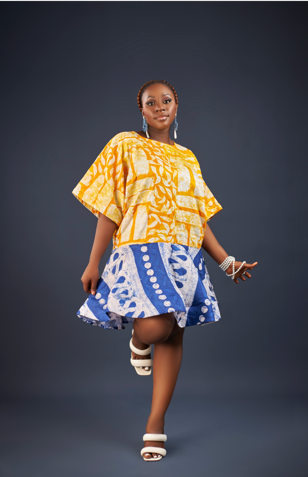 Becca Adire 2print Shift Dress