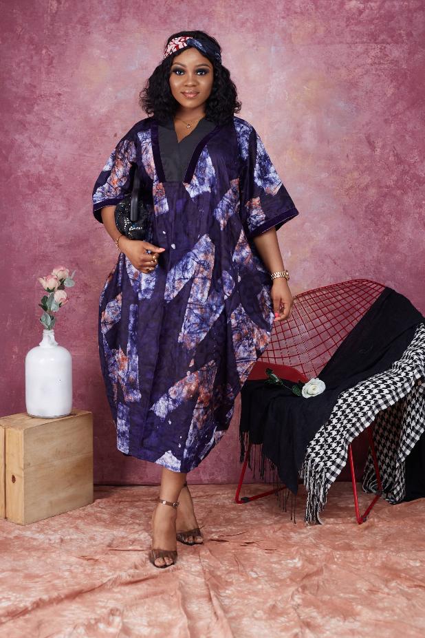 bou dress Iteolu Adire bou-bou Dress – DESIGN FOR LOVE