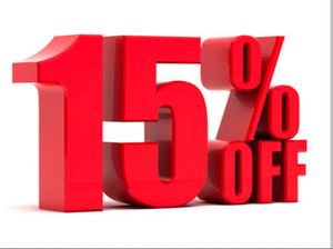 15% off