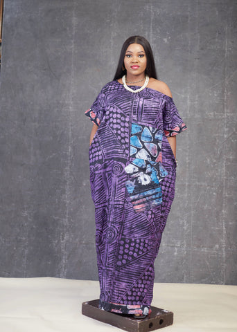 Subomi Adire kaftan Dress