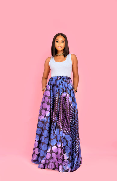 Habiba flared Adire Dress