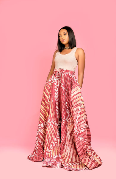 Habiba flared Adire Dress
