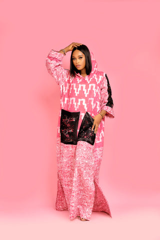 Fatimah Hooded lace Dress