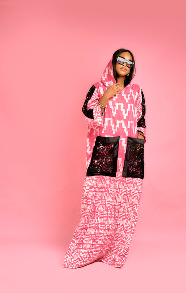 Fatimah Hooded lace Dress