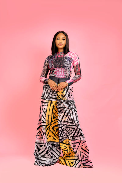 Anutise Adire cullotte set