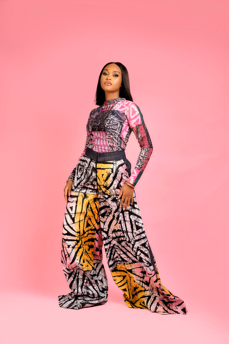 Anutise Adire cullotte set
