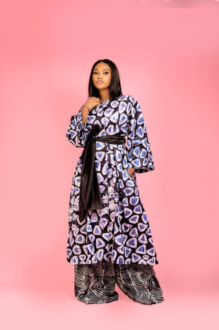 Simbiat adire kimono jacket