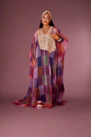 Alina Aso oke and Organza Boubou