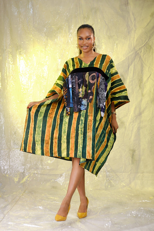 Tiise Adire tassel Bou-bou