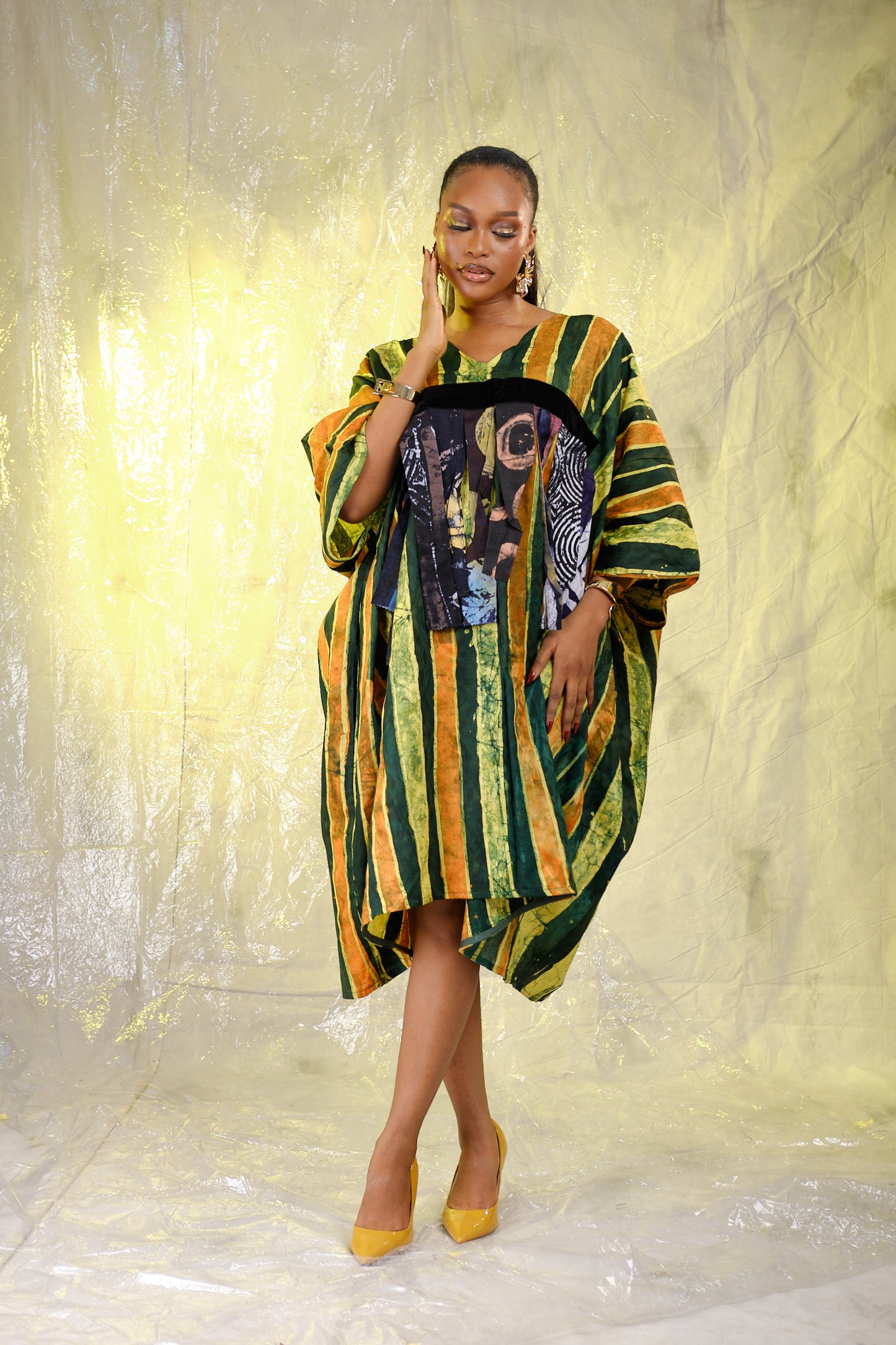 Tiise Adire tassel Bou-bou