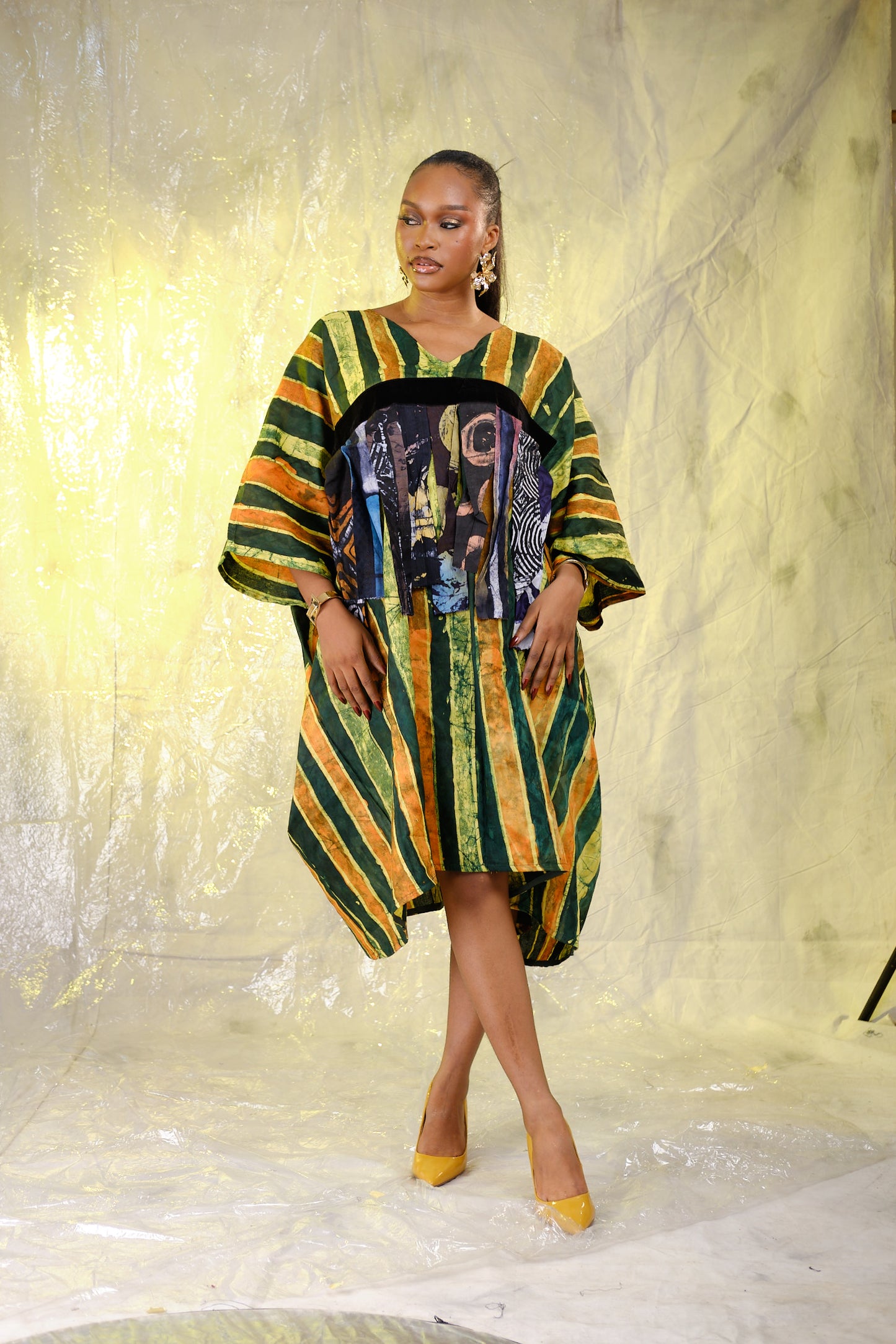 Tiise Adire tassel Bou-bou