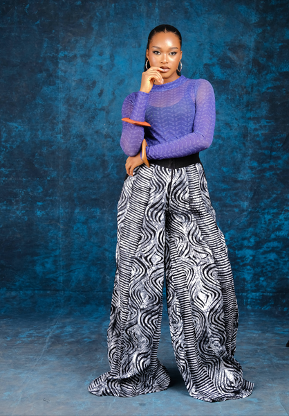 Imole Adire and Aso oke pant