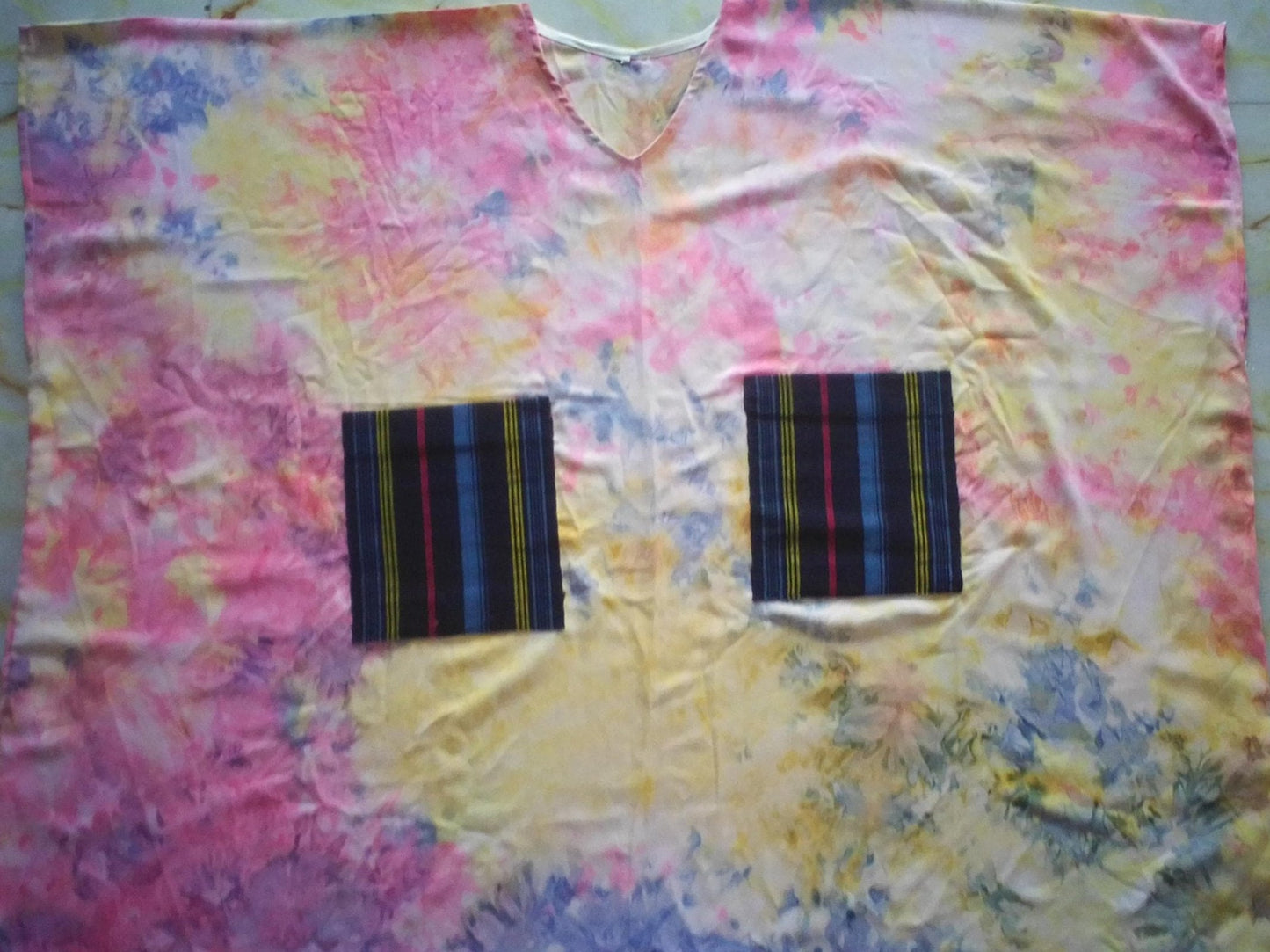 ECO Batik Agbada with aso oke