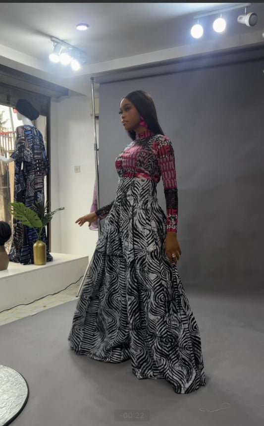 Obianuju Hi-waist Adire culottes pants