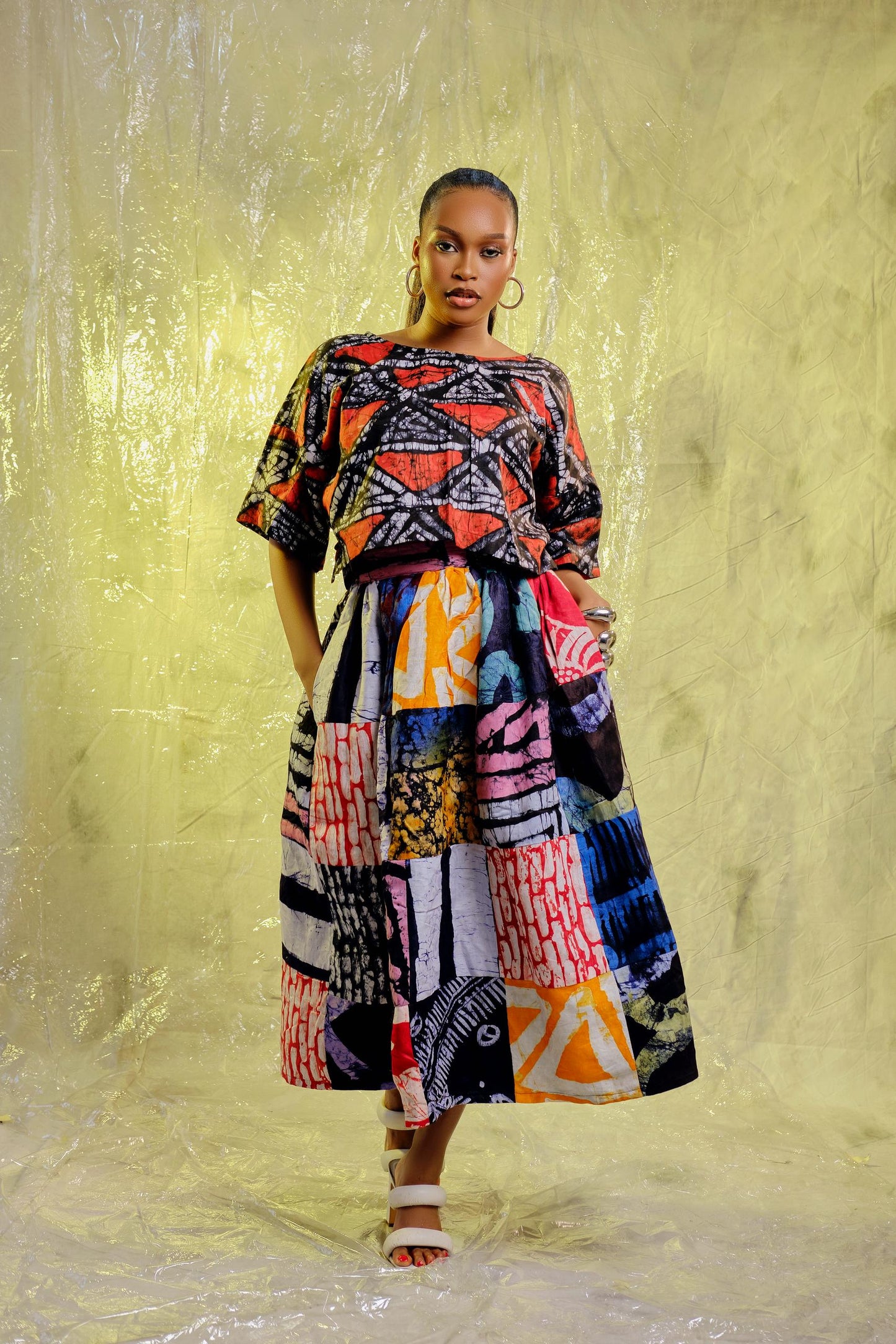 Adefunke Patchwork Skirt