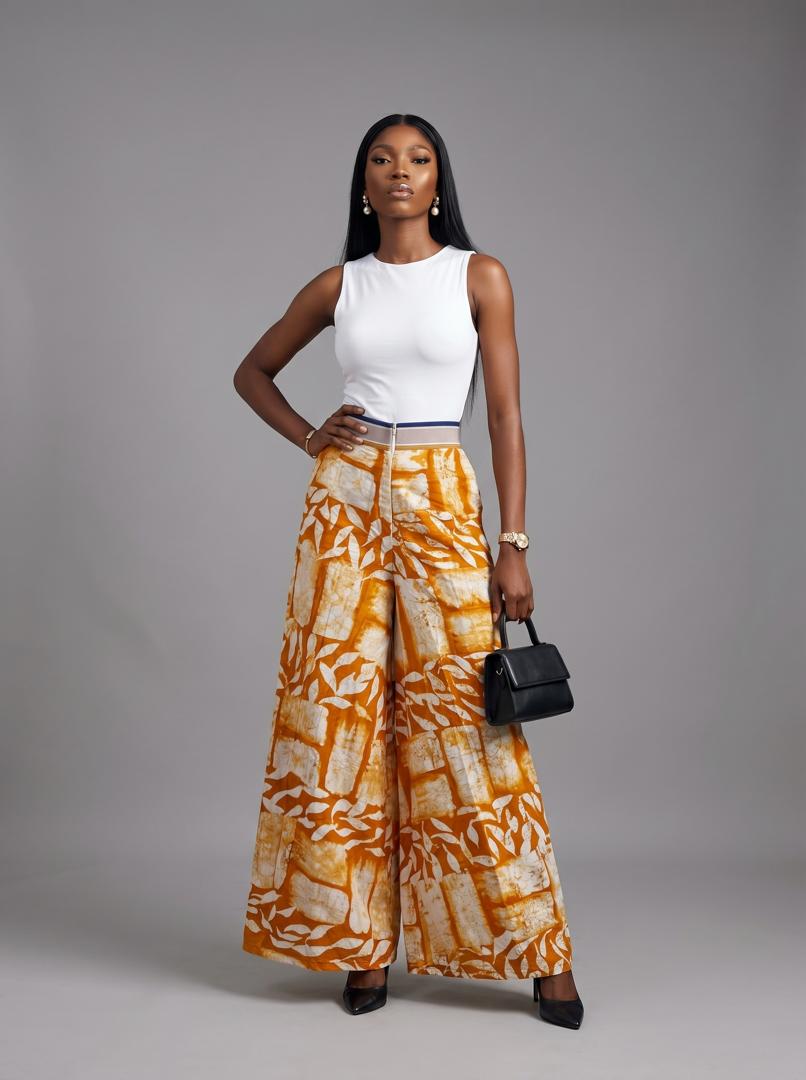 Imole Adire and Aso oke pant