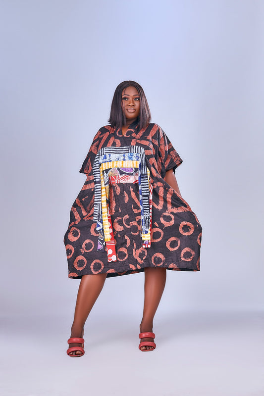 Ayanda Adire tassel Bou-bou