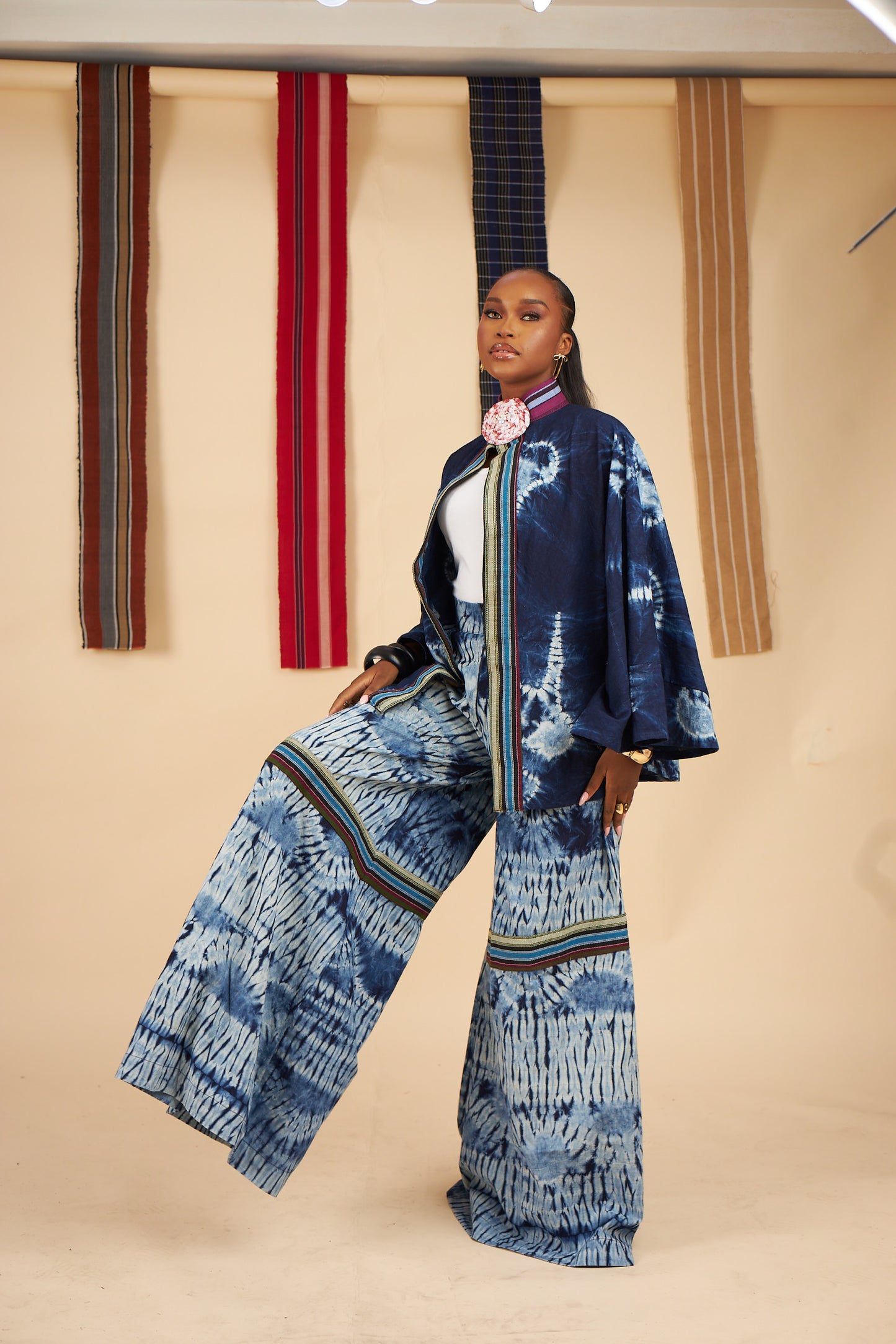 Omolola Adire culottes pants