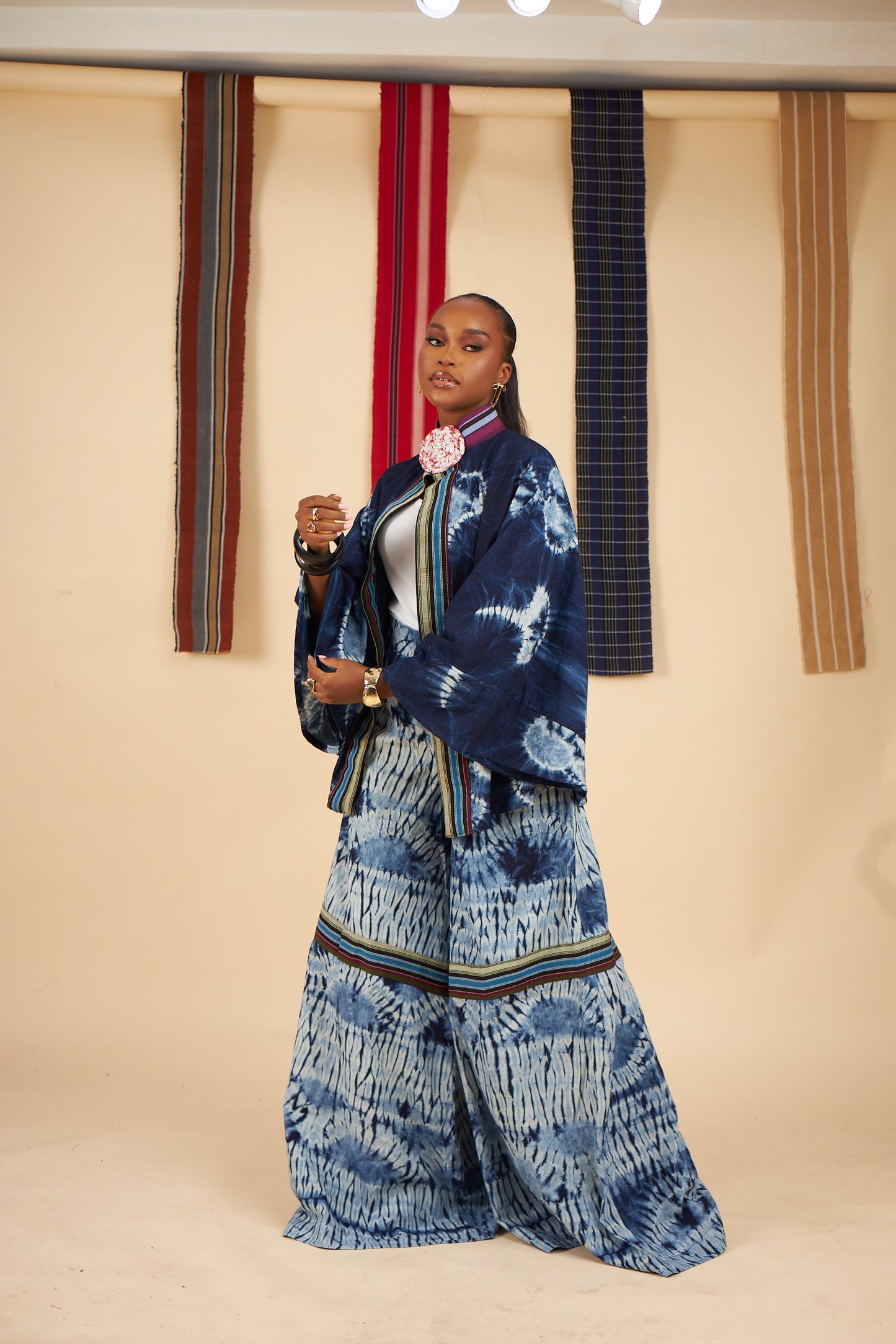 Omolola Adire culottes pants