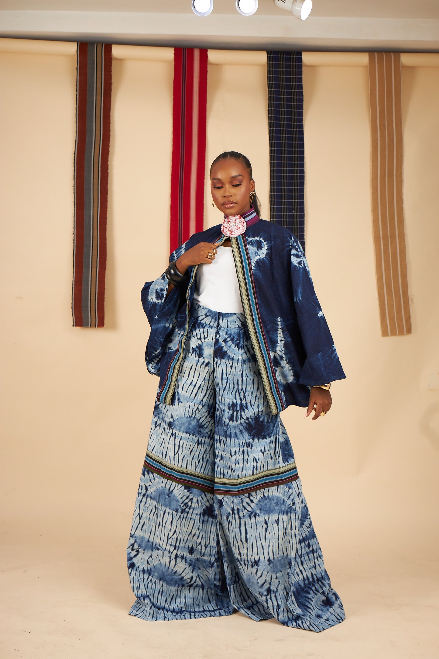Omolola Adire culottes pants
