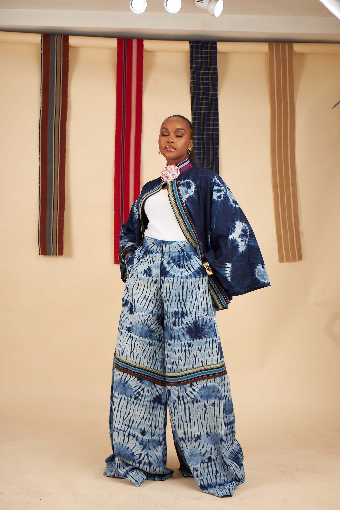 Omolola Adire culottes pants