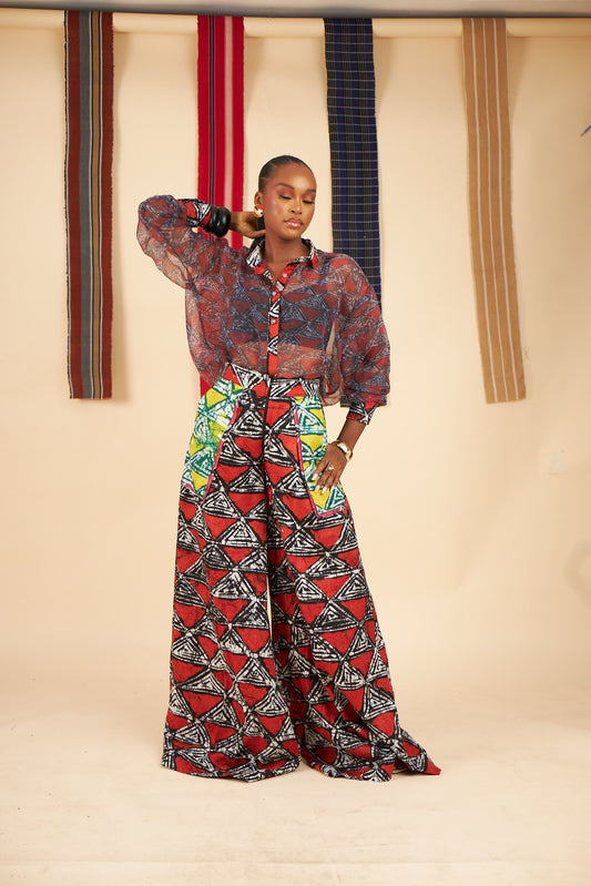 Lade adire cullotte pants