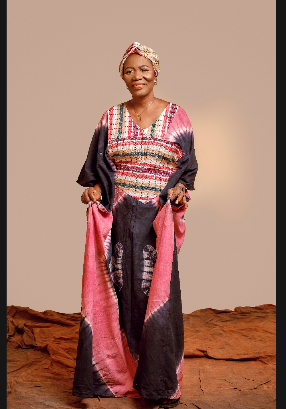 Joyce Adire & Aso oke  Boubou