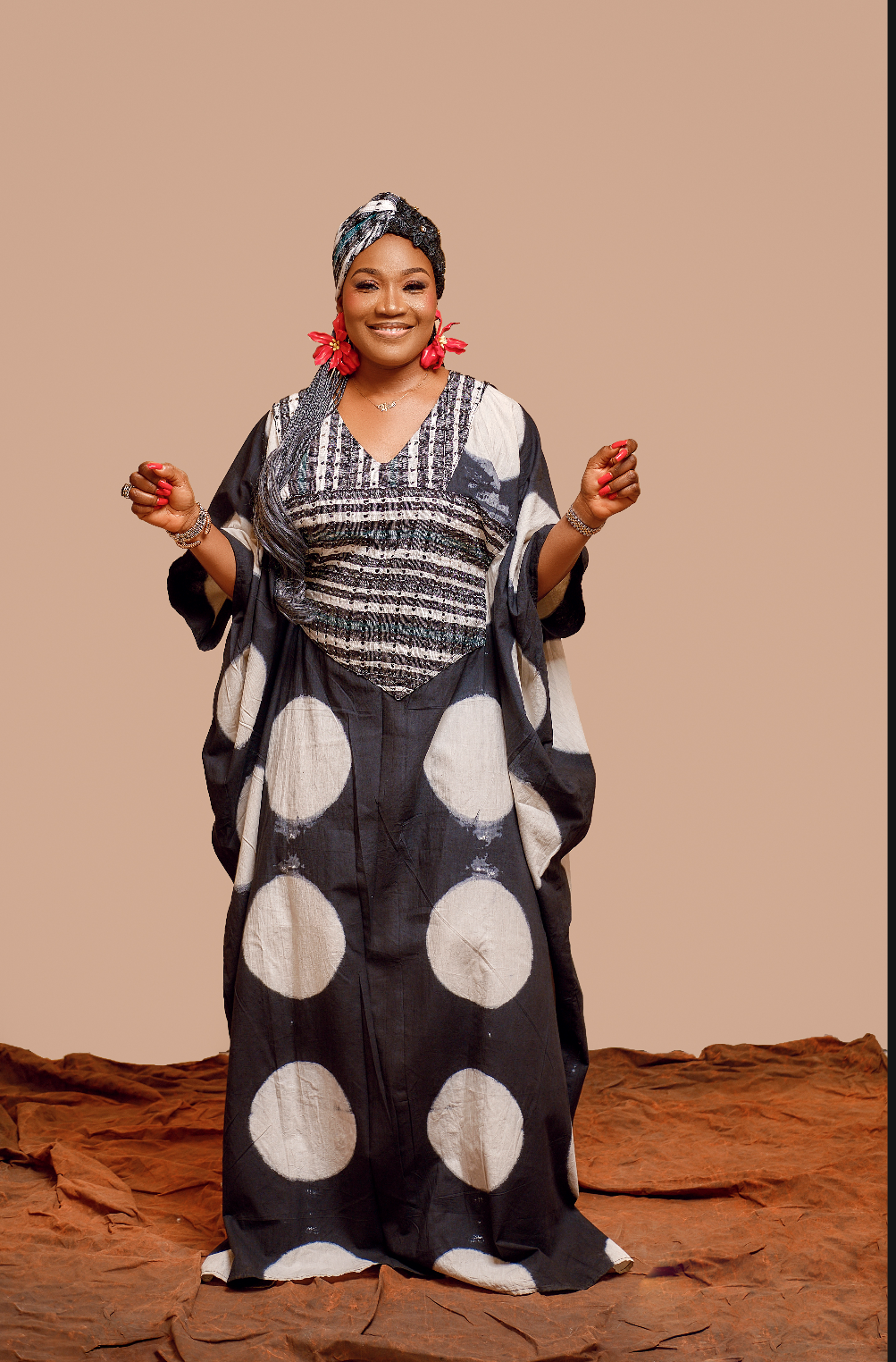 Joyce Adire & Aso oke  Boubou